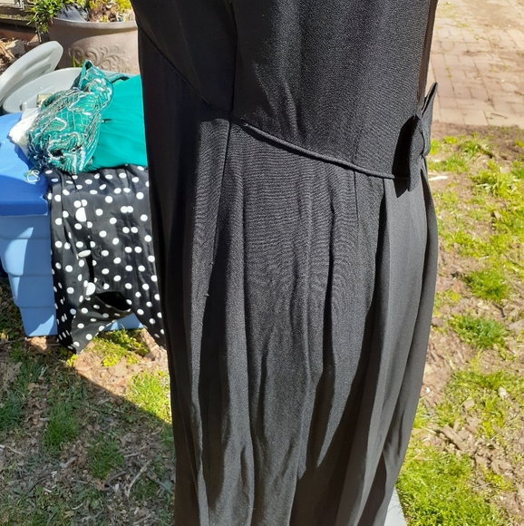 Jeffrey & Dara long black dress with bows, 12 - Picture 4 of 6